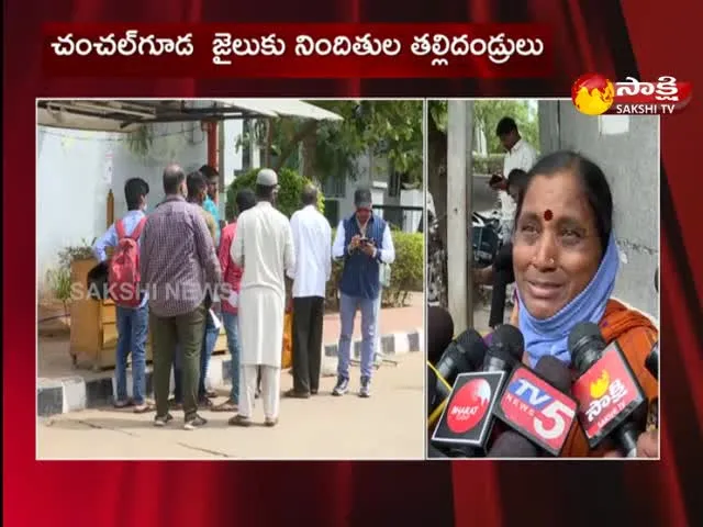 Parents Of Accused In Railway Station Vandalism Case At Chanchalguda Jail