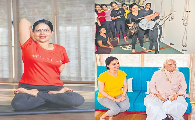 Nivedita Joshi conducted a live session in honour of Yogacharya BKS Iyengar - Sakshi