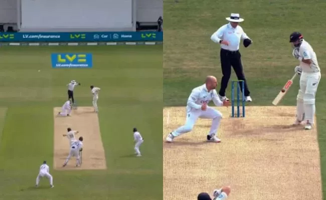 Henry Nicholls gets dismissed in bizarre manner - Sakshi