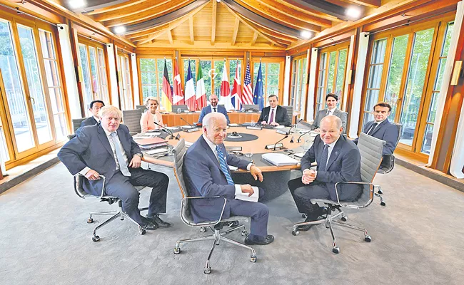 G7 summit: G7 touts 600 billion dollers global infrastructure plan to rival China - Sakshi