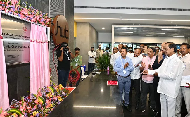 CM KCR Inaugurates T HUB Phase 2 at Raidurgam - Sakshi