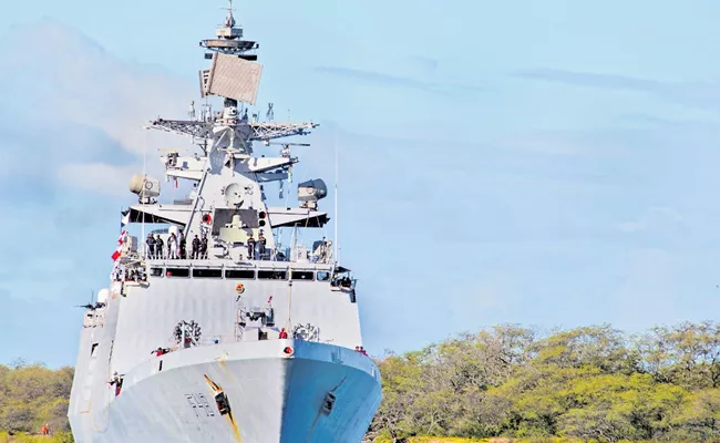 INS Satpura Arrives At Pearl Harbour To Participate In RIMPAC 22 - Sakshi