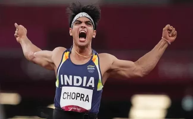 Neeraj Chopra Javelin throw event at Stockholm Diamond League 2022 - Sakshi