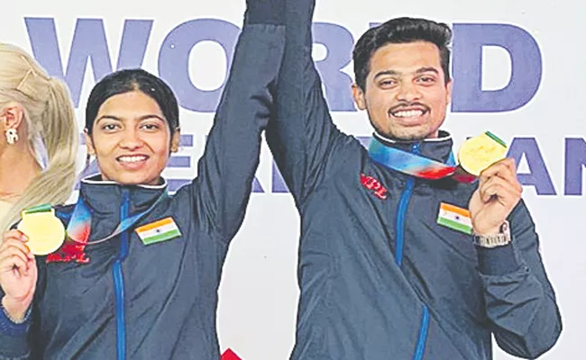 ISSF World cup 2022: Swapnil Kusale and Ashi Choksi won the gold medal in rifle shooting - Sakshi