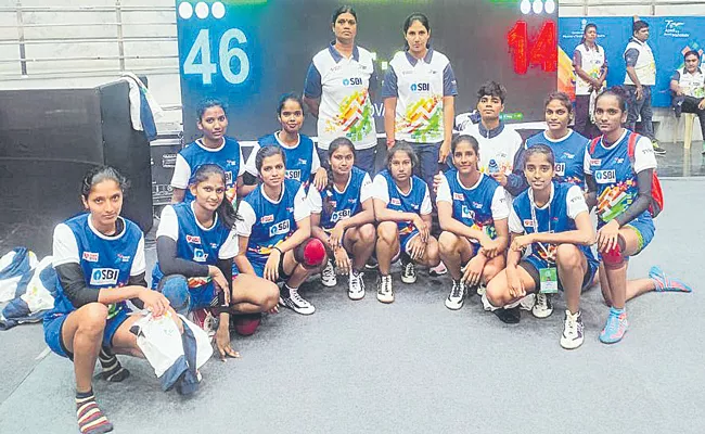 Khelo India Youth Games: Farmers Daughters Show Talent In Kabaddi - Sakshi