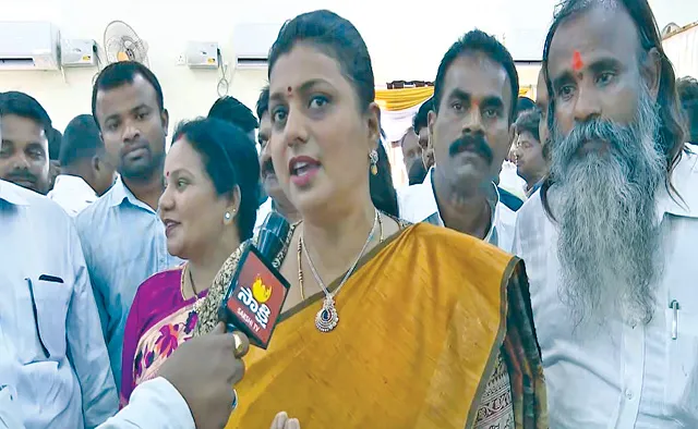 Minister Rk Roja Comments On Pawan Kalyan And Chandrababu - Sakshi