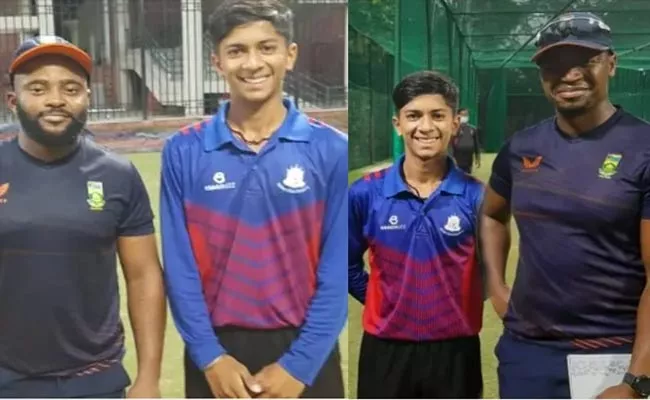 South Africa drafts 14 year old Indian spinner as a net bowler - Sakshi