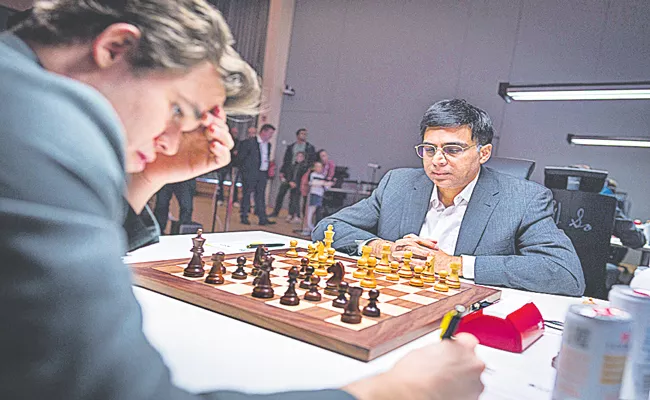 Norway Chess: Indian ace Viswanathan Anand beats world no 1 Magnus Carlsen - Sakshi