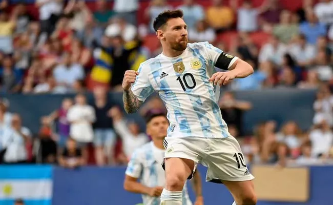 Lionel Messi Scores Five Goals As Argentina Demolish Estonia In Friendly - Sakshi