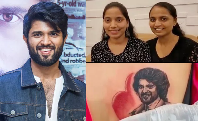 Vijay Devarakonda Meets Fan Who Has His Tattoo Video Viral - Sakshi