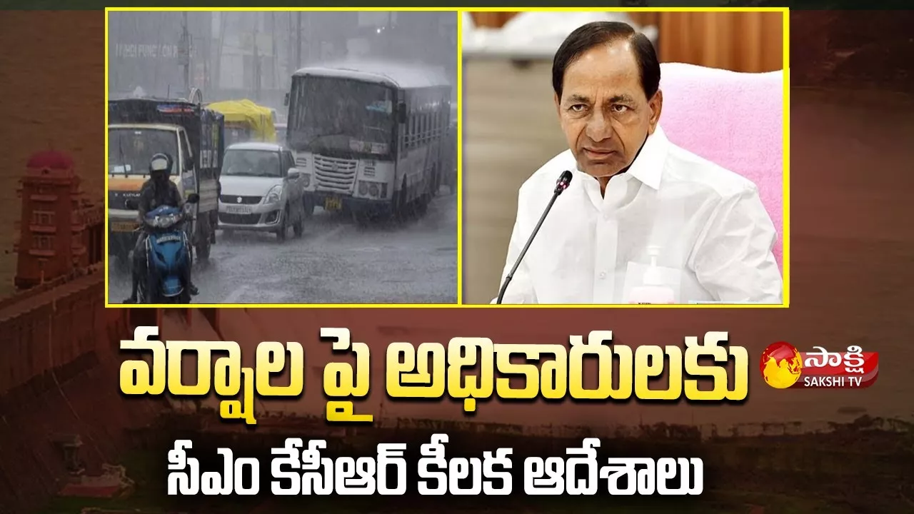 CM KCR Review Meeting On Rains