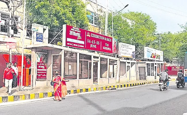 Bus Shelters Confined For Ads Not For Public - Sakshi