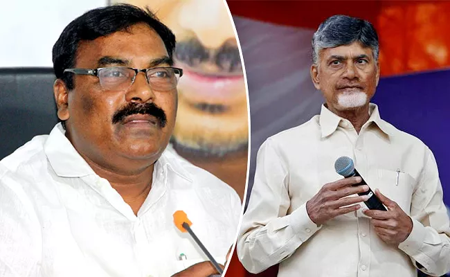 Kuppam Assembly Seat Minister Merugu Nagarjuna Challenge To Chandrababu - Sakshi