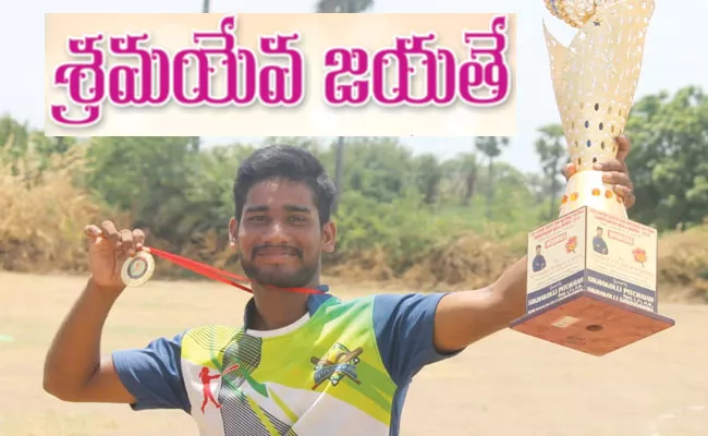 Srikakulam: Softball Player Ampolu Ramana Murthy Inspiring Journey - Sakshi