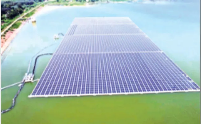 Visakhapatnam: GVMC To Set Up Floating Solar Power Project On Meghadrigedda - Sakshi