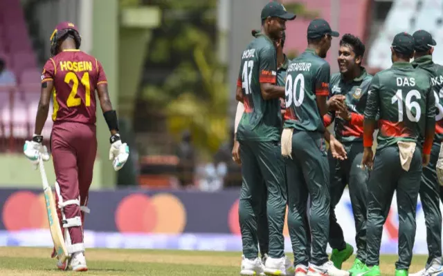 West Indies vs Bangladesh 3rd ODI: Bangladesh Win By Four wickets - Sakshi