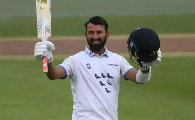 Cheteshwar Pujara smashes magnificent hundred on captaincy - Sakshi