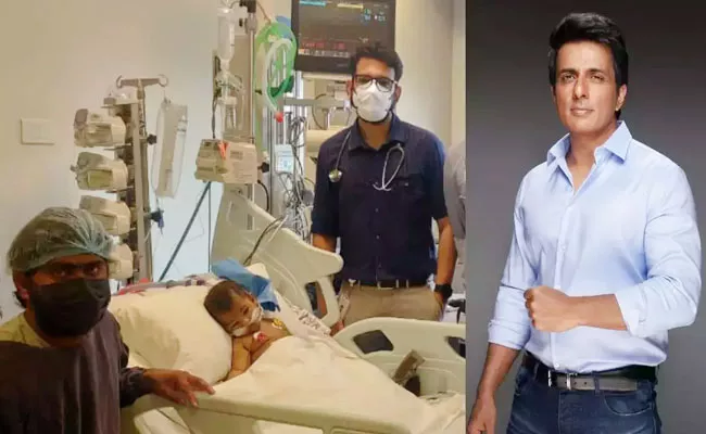 Sonu Sood Helps 7 Month Old Boy From Karimnagar For Liver Transplantation - Sakshi