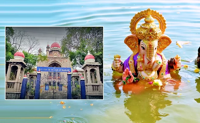 Telangana High Court Key Orders On POP Ganesh Idol making And Immersion - Sakshi