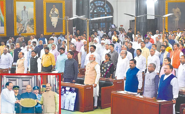 Farewell ceremony for outgoing President Ram Nath Kovind - Sakshi