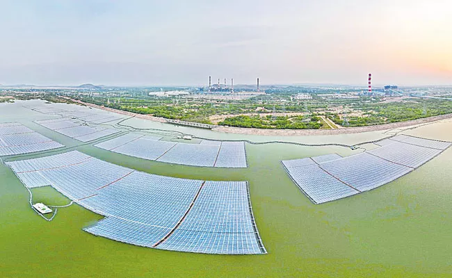 PM Narendra Modi Dedicated NTPC Floating Solar Plant To Nation On July 30 - Sakshi