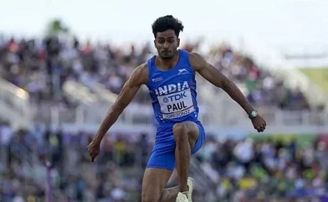 World Championships 2022: Eldhose Paul finishes ninth in triple jump - Sakshi