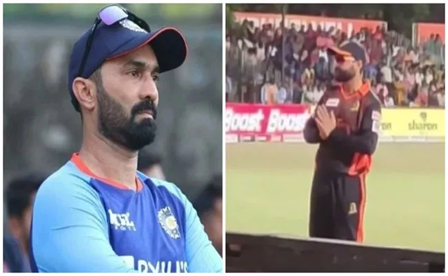 TNPL: Fans Chant Dinesh Karthik Name In Front Of Murali Vijay - Sakshi