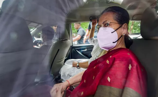 Sonia Gandhi Arrives At The ED Office For Third Round Enquiry - Sakshi