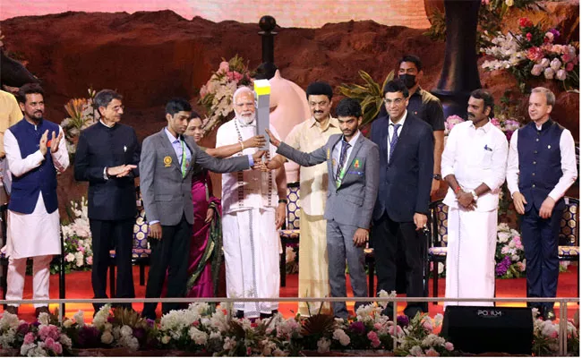 PM Narendra Modi Inaugurated 44th Chess Olympiad In Chennai - Sakshi