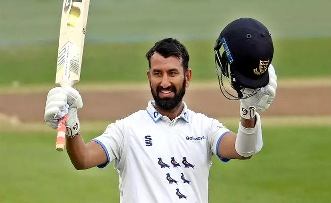 Pujara Complete 1000 Runs-Single County Season 2nd Place Most Runs List - Sakshi