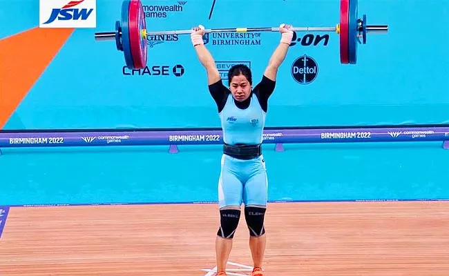 CWG 2022: Bindyarani Devi Wins Silver Women 55kg Weightlifting - Sakshi