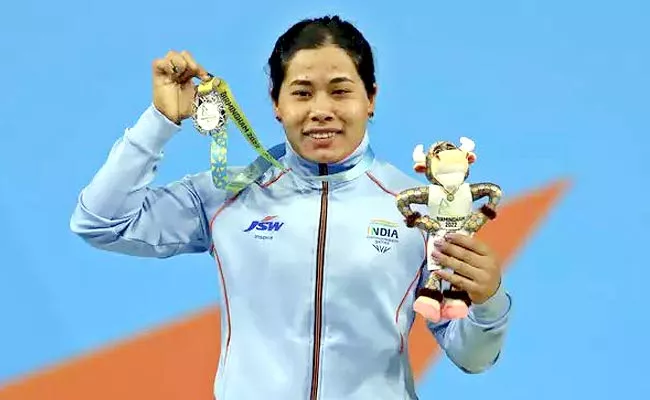 Olympic-Medalist-Mirabai-Chanu-Gifted-Shoes-Weightlifter-Bindyarani-devi - Sakshi