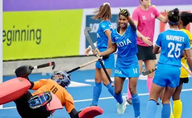 CWG 2022: India Womens Hockey Team Beat Wales 3-1 Claim Top Spot Pool-A - Sakshi