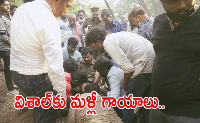 Hero Vishal Got Accident In Lathi Movie Shoot - Sakshi