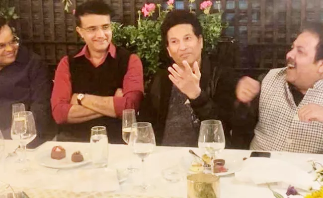 Sourav Ganguly Pre Birthday Celebration With Sachin Tendulkar Pic Viral - Sakshi