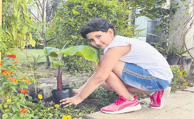 Prasiddhi Singh Inspiration In Tree Plantation - Sakshi