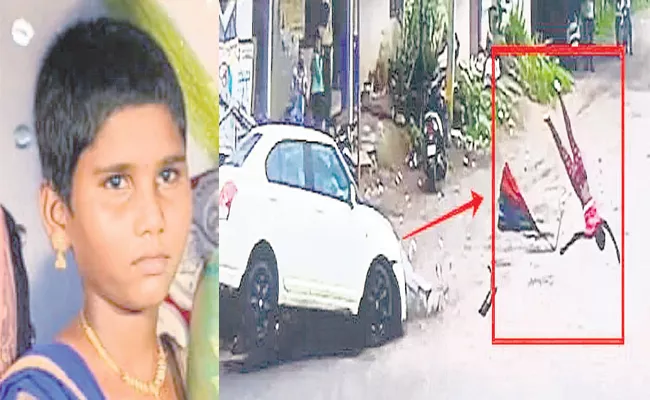 Karimnagar: Ten Year Girl Dies In Road Accident At Thimmapur - Sakshi