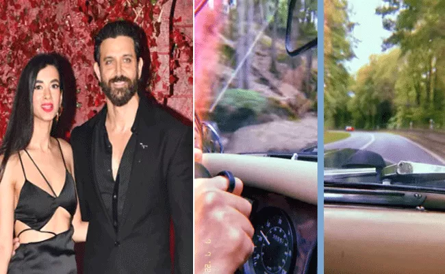 Hrithik Roshan and Saba Azad Enjoying On the Roads of Paris - Sakshi