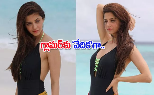 Vedhika Pink Bikini Photoshoot Goes Viral In Social Media - Sakshi