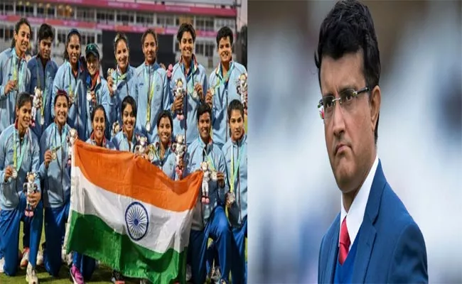 Twitterati Slam Sourav Ganguly For His Tweet On Silver Medal Winning India Women Cricket Team At CWG 2022 - Sakshi