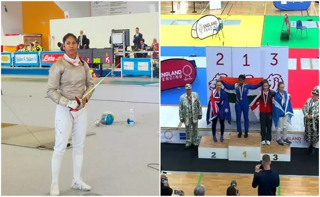 Bhavani Devi Wins Gold, Defends Commonwealth Fencing Championship Title - Sakshi