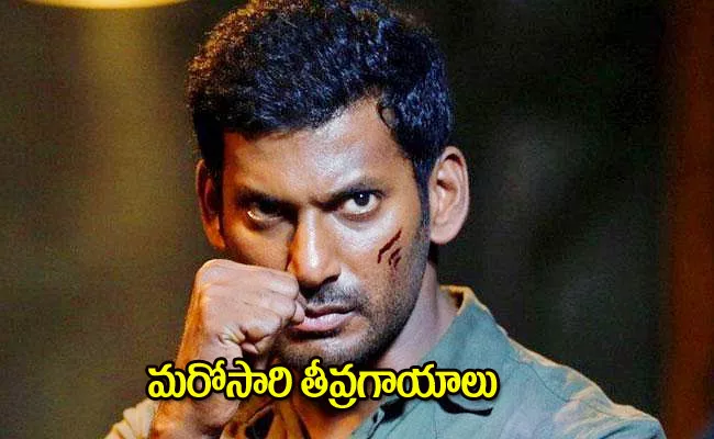 Hero Vishal Was Injured While Shooting for MarkAntony - Sakshi