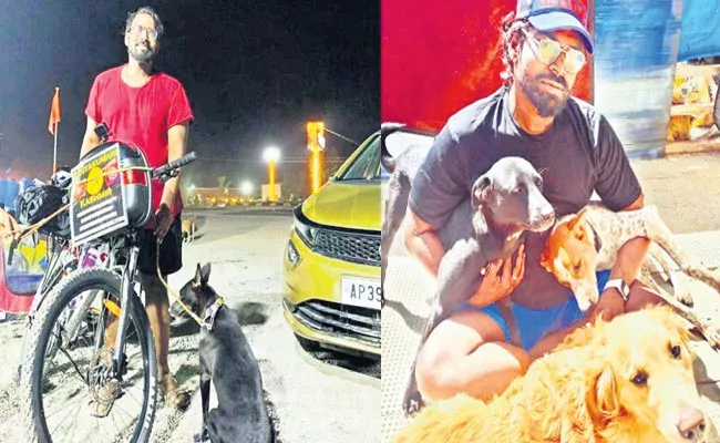 Vizag Techie Travel Journey With Her Pet Dog - Sakshi