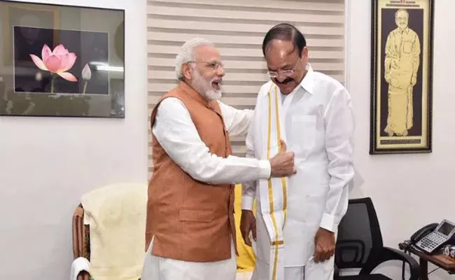 PM Narendra Modi writes to former VP Venkaiah Naidu - Sakshi