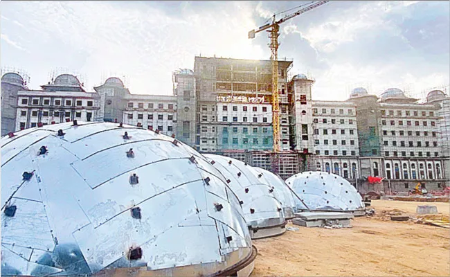 Huge Dome For New Secretariat In Telangana - Sakshi