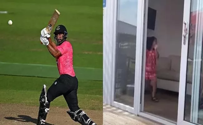 Cheteshwar Pujaras Daughters Reaction Wins Hearts As He 174 For Sussex - Sakshi