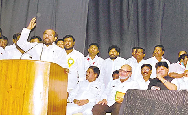 Hyderabad: BC Leader R Krishnaiah Speech At Sundarayya Science Centre - Sakshi