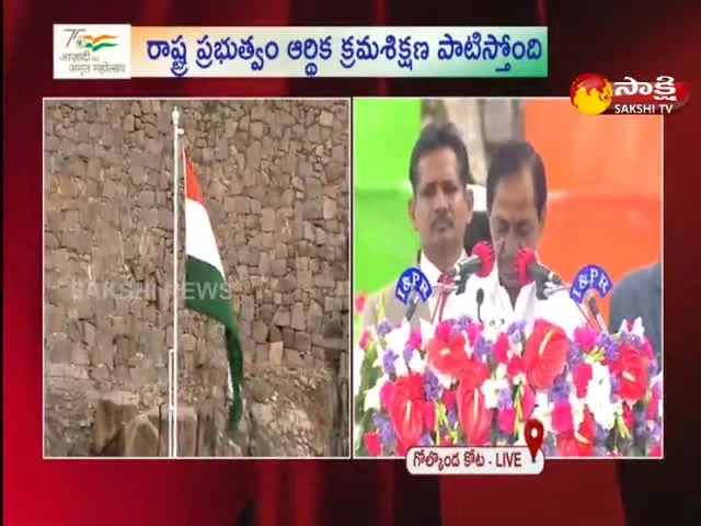 Telangana CM KCR Independence Day Speech In Golconda Fort