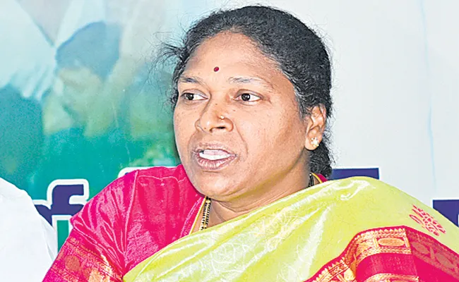 YSRCP MLC Potula Sunitha with media on TDP - Sakshi