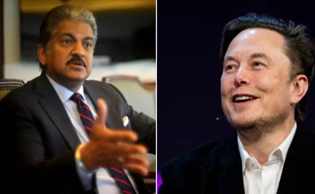 Meme Viral On Social Media About Anand Mahindra And Elon Musk Electric Car - Sakshi